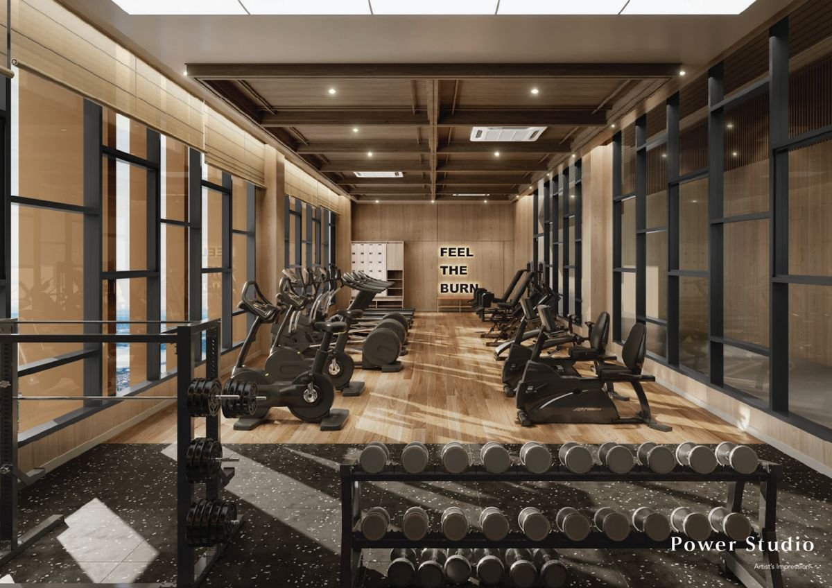 Power Studio fully-equipped gym at Axis Tower
