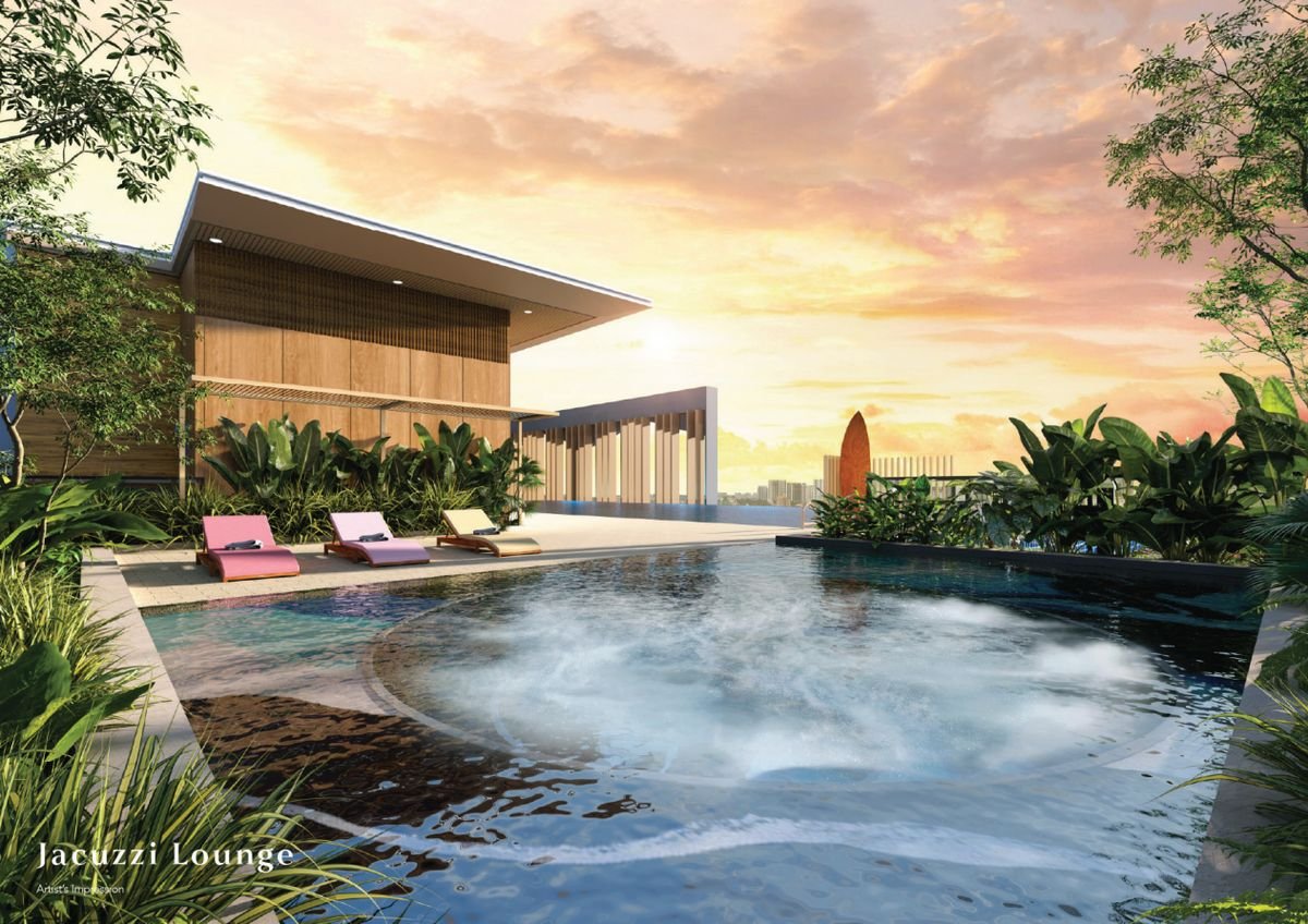 Jacuzzi Lounge at Axis Tower sky deck