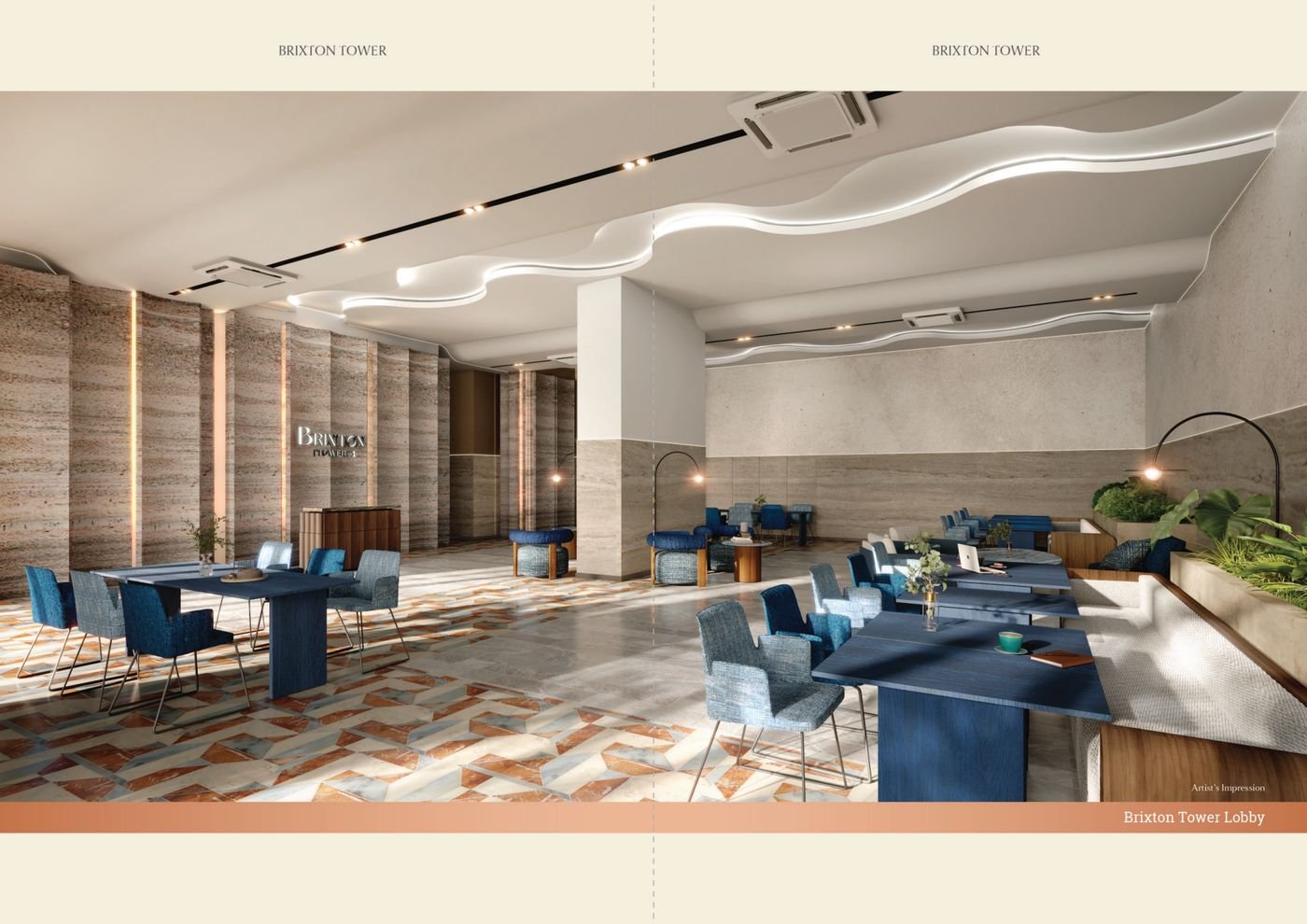 Brixton Tower lobby interior at Causewayz Square @ JBCC