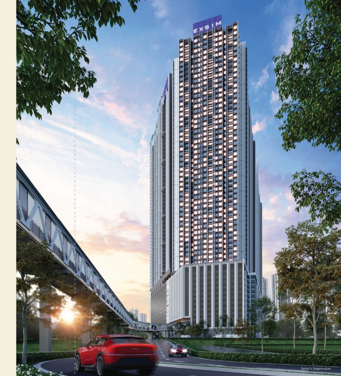 Dover Tower exterior and drop-off at Causewayz Square @ JBCC