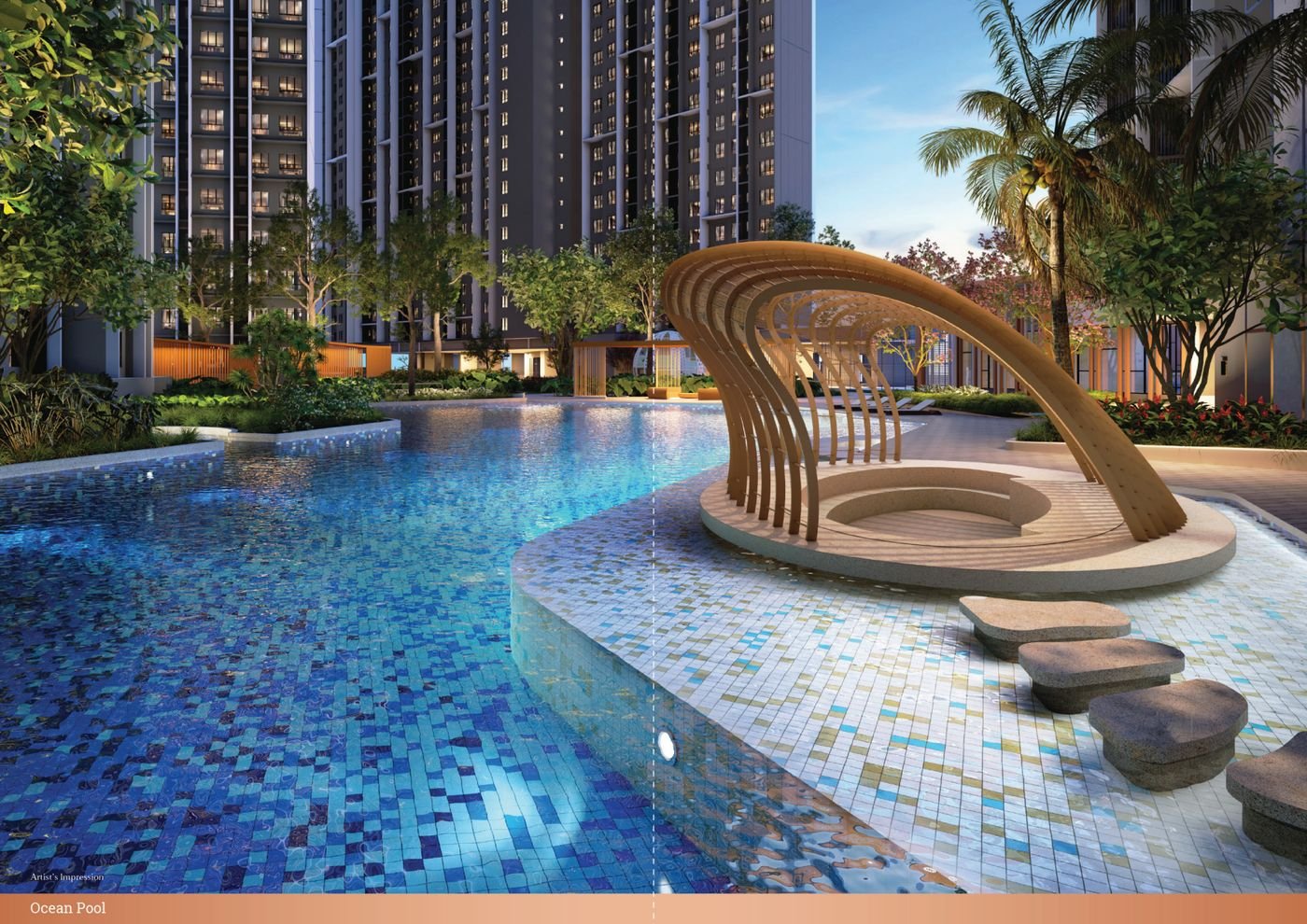 Ocean Pool infinity pool at Causewayz Square @ JBCC